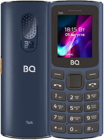 Кнопочный телефон BQ BQ-1862 Talk (синий)