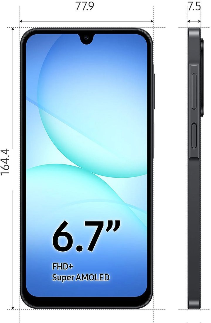 Телефон Samsung Galaxy A17 SM-A176B 4GB/128GB (черный)