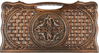 Шашки/нарды Haleyan Армянский узор 11 с ручкой kh064-6