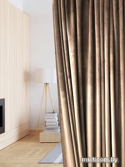 Комплект штор Блайнд 9102G-E11 (150x270, шоколад)