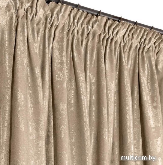 Комплект штор Nivasan Мрамор 23 на ленте 1.5x2.7 м (бежевый)