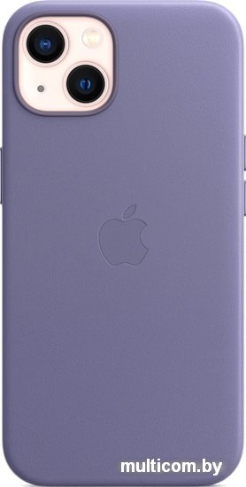 Чехол для телефона Apple MagSafe Leather Case для iPhone 13 (сиреневая глициния)