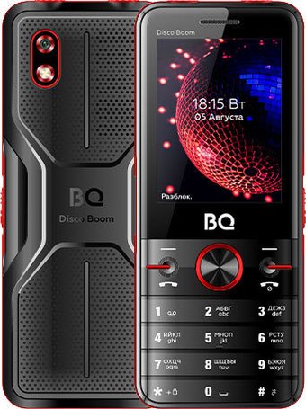Кнопочный телефон BQ BQ-2842 Disco Boom (красный)