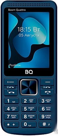 Кнопочный телефон BQ BQ-2455 Boom Quattro (синий)