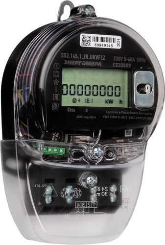 Счетчик электроэнергии Энергомера CE208BY S53.145.1.JPR.UKVFLZ