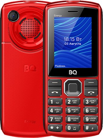 Кнопочный телефон BQ BQ-2452 Energy (красный)