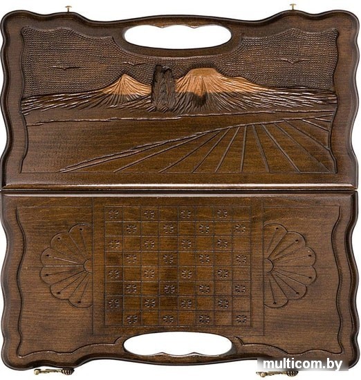 Шашки/нарды Haleyan Арарат 30 с ручкой kh005-3