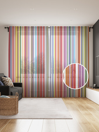 Комплект штор JoyArty Красочный дух 1.45x2.65 м tul_32130_145x265 (2 шт)