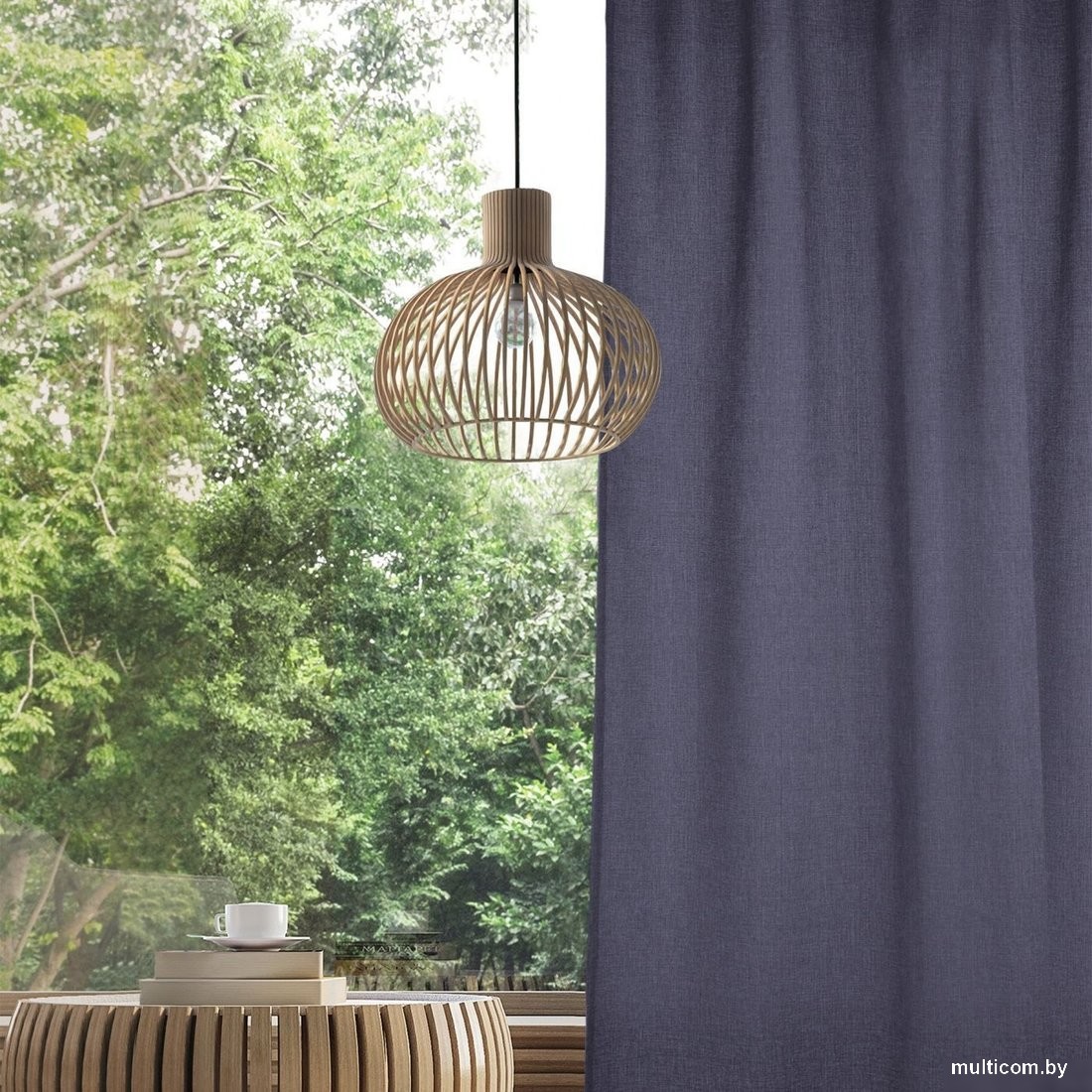 Штора Волшебная ночь Рогожка 200x270 775613 (индиго)