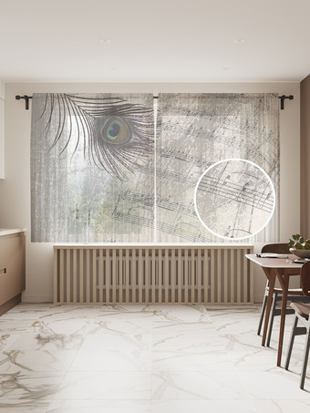 Комплект штор JoyArty Прекрасное перо 1.45x1.8 м tul_17187_145x180 (2 шт)