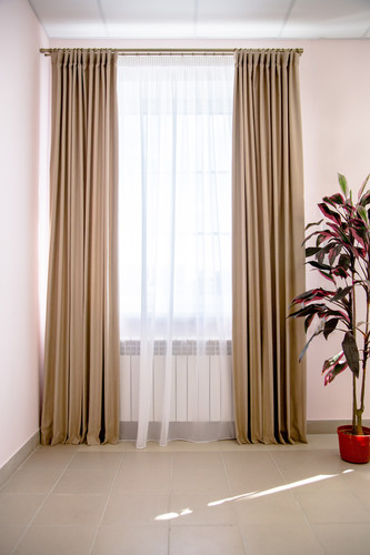 Комплект штор Decoretto Нубук песок пустыни НПП-K6 1.25x2.5 м (песочный, 2 шт)