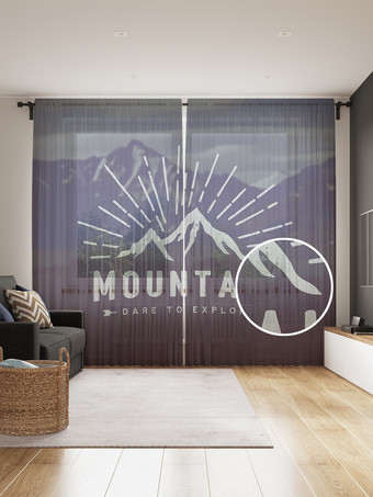 Комплект штор JoyArty Исследование гор 1.45x2.65 м tul_41750_145x265 (2 шт)