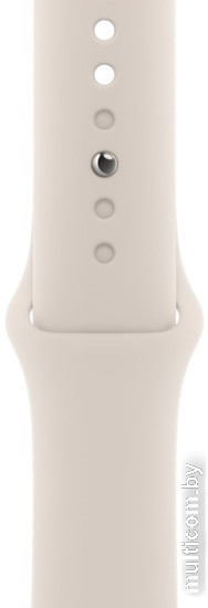 Умные часы Apple Watch Series 9 41 мм (алюминиевый корпус, звездный свет/звездный свет, спортивный силиконовый ремешок S/M)