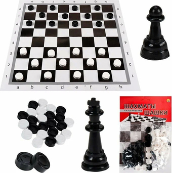 Шахматы/шашки Рыжий кот ИН-0159