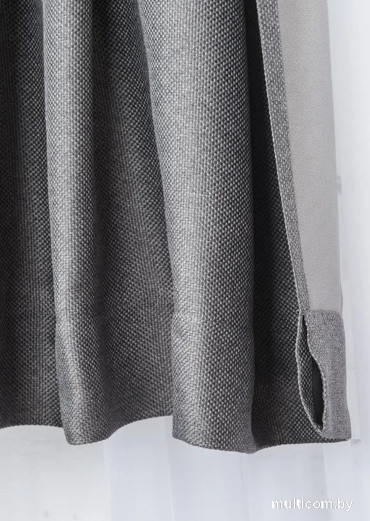 Комплект штор Модный текстиль 112MT391019 (250x200, 2шт, темно-серый)