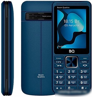 Кнопочный телефон BQ BQ-2455 Boom Quattro (синий)
