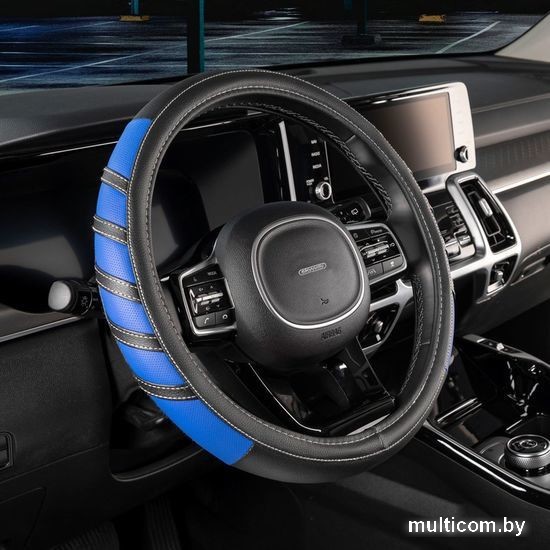 Оплетка на руль Skyway Eco Combo 2 M S01102065 (черный/синий)