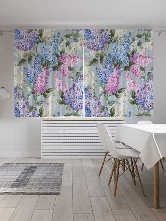 Комплект штор JoyArty Любовная весна Oxford DeLux 1.45x1.8 м (2 шт)