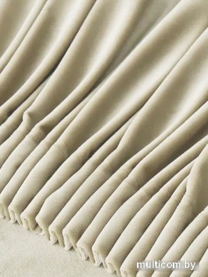 Штора Soft Lines Бархат 9138-E4 1.5x2.5 м (молочный, 2 шт)