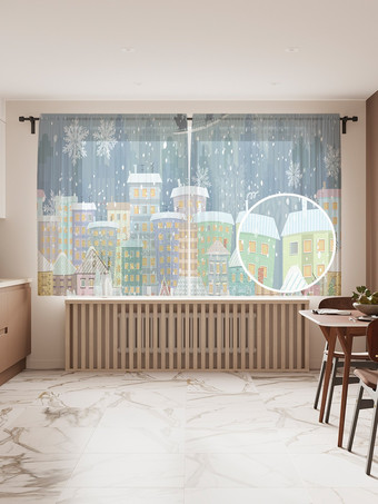 Комплект штор JoyArty Канун Нового Года 1.45x1.8 м tul_92684_145x180 (2 шт)