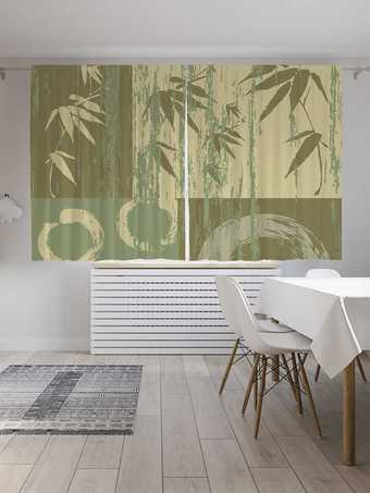 Комплект штор JoyArty Травянистые узоры 1.45x1.8 м pox_15786_145x180 (2 шт)