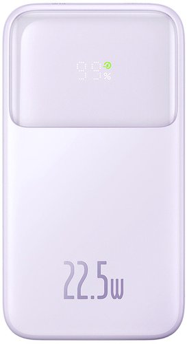 Внешний аккумулятор Baseus Comet Series Dual-Cable Digital Display Fast Charge Power Bank 22.5W 20000mAh (сиреневый)