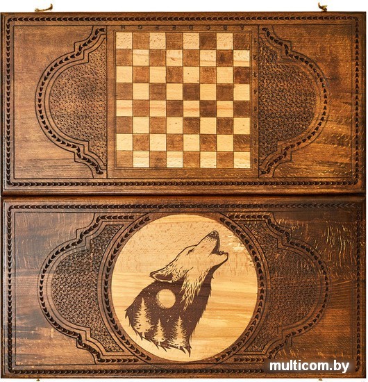 Шахматы/нарды Zakaryan Волк wz11931