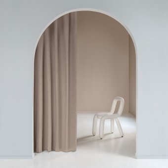 Штора Волшебная ночь Рогожка 200x270 775624 (какао)