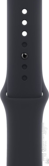 Умные часы Apple Watch Series 9 45 мм (алюминиевый корпус, полуночный/полуночный, спортивный силиконовый ремешок S/M)