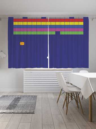 Комплект штор JoyArty Классический арканоид Oxford DeLux 1.45x1.8 м (2 шт)