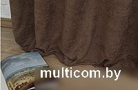 Комплект штор Delfa СШД-050 Flowers Shinil/106 (160x270, шоколад)