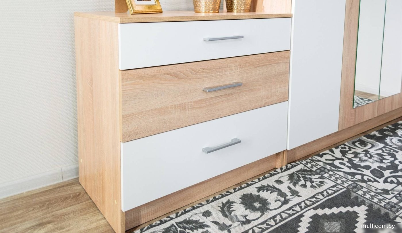Комплект мебели для спальни Империал Алёна 3 (дуб сонома/белый)