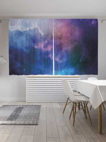 Комплект штор JoyArty Космическая граница Oxford DeLux 1.45x1.8 м (2 шт)