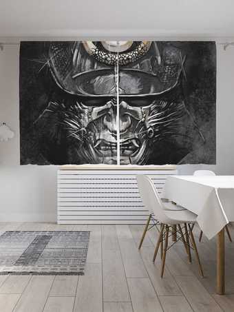 Комплект штор JoyArty Темный самурай 1.45x1.8 м pox_18268_145x180 (2 шт)