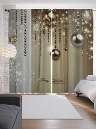 Комплект штор JoyArty Новогодний блеск 1.45x2.65 м p_6930_145x265 (2 шт)