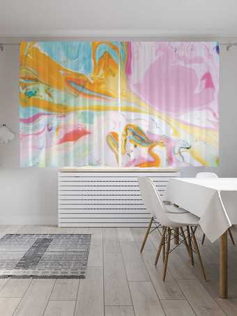 Комплект штор JoyArty Красочные брызги Oxford DeLux 1.45x1.8 м (2 шт)