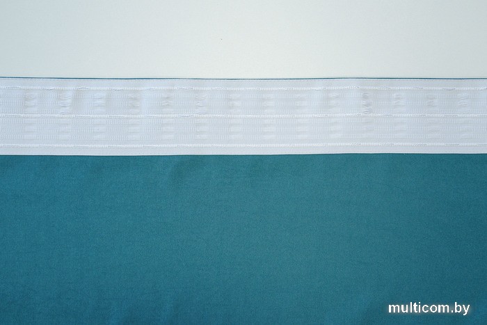 Комплект штор Decoretto Нубук НЯБ-K28 1.25x2.6 м (бирюзовый, 2 шт)