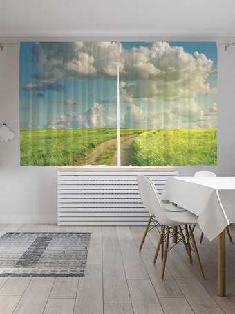 Комплект штор JoyArty Короткий путь 1.45x1.8 м pox_10875_145x180 (2 шт)