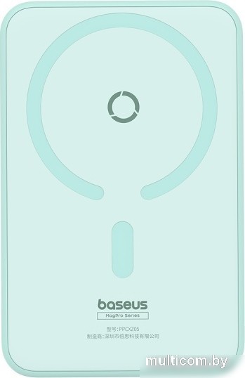 Внешний аккумулятор Baseus MagPro Magnetic Bracket Wireless Fast-Charging Power Bank 20W 5000mAh (мятный)