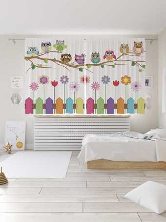 Комплект штор JoyArty Веселые совы Oxford DeLux 1.45x1.8 м (2 шт)