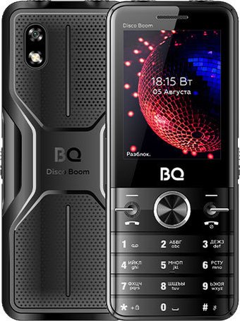 Кнопочный телефон BQ BQ-2842 Disco Boom (черный)