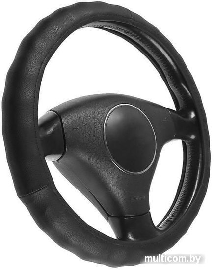 Оплетка на руль AVS GL-165S-B