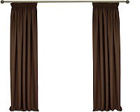 Комплект штор Delfa СШД-050 Naturel Blackout (160x270, шоколадный, А85822)