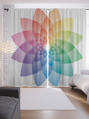 Комплект штор JoyArty Спектр мандалы p_65786 (145x265)