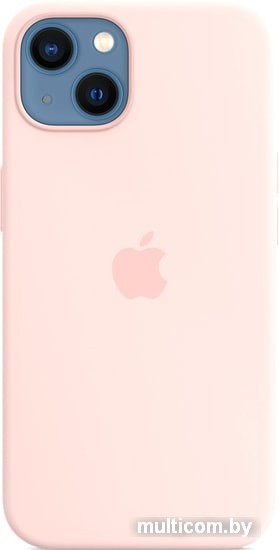 Чехол для телефона Apple MagSafe Silicone Case для iPhone 13 (розовый мел)