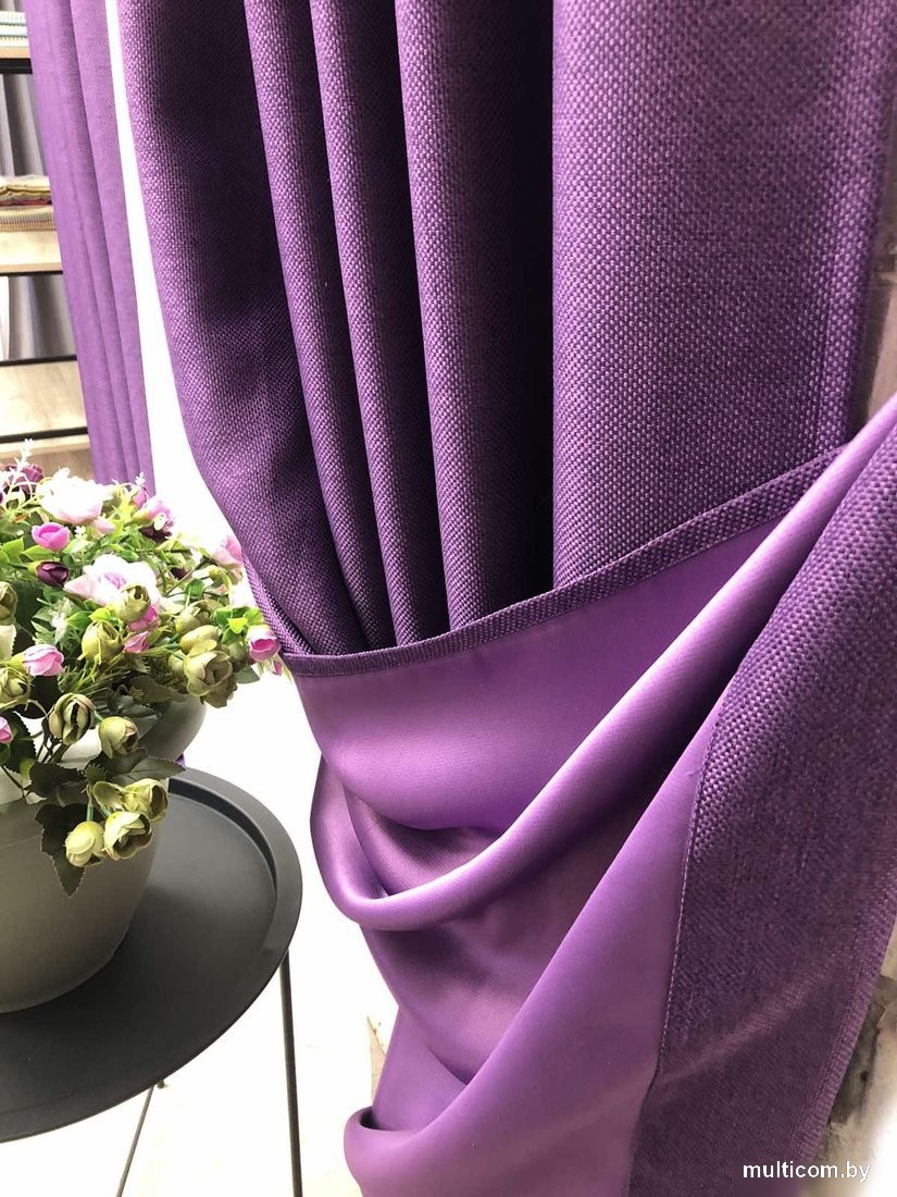 Комплект штор Модный текстиль 06L 112MT222611 (260x150, 2шт, фиолетовый)