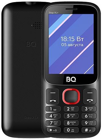 Кнопочный телефон BQ BQ-2820 Step XL+ (черный/красный)