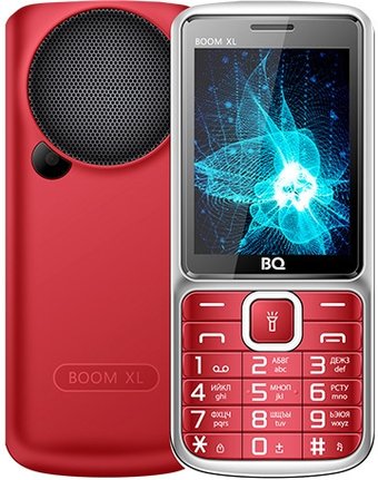 Кнопочный телефон BQ BQ-2810 Boom XL (красный)