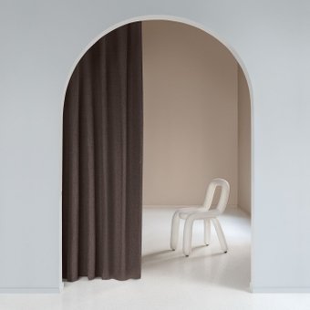 Штора Волшебная ночь Рогожка 200x270 772365 (шоколад)