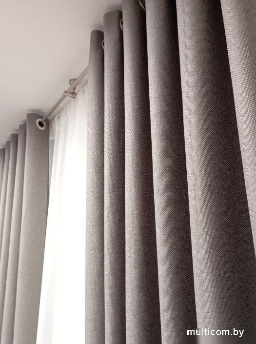 Комплект штор Модный текстиль 06L 112MT6670M28 (250x150, 2шт, средне серый)